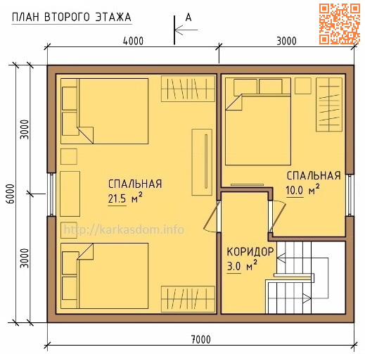 Проект деревянного дома с мансардой